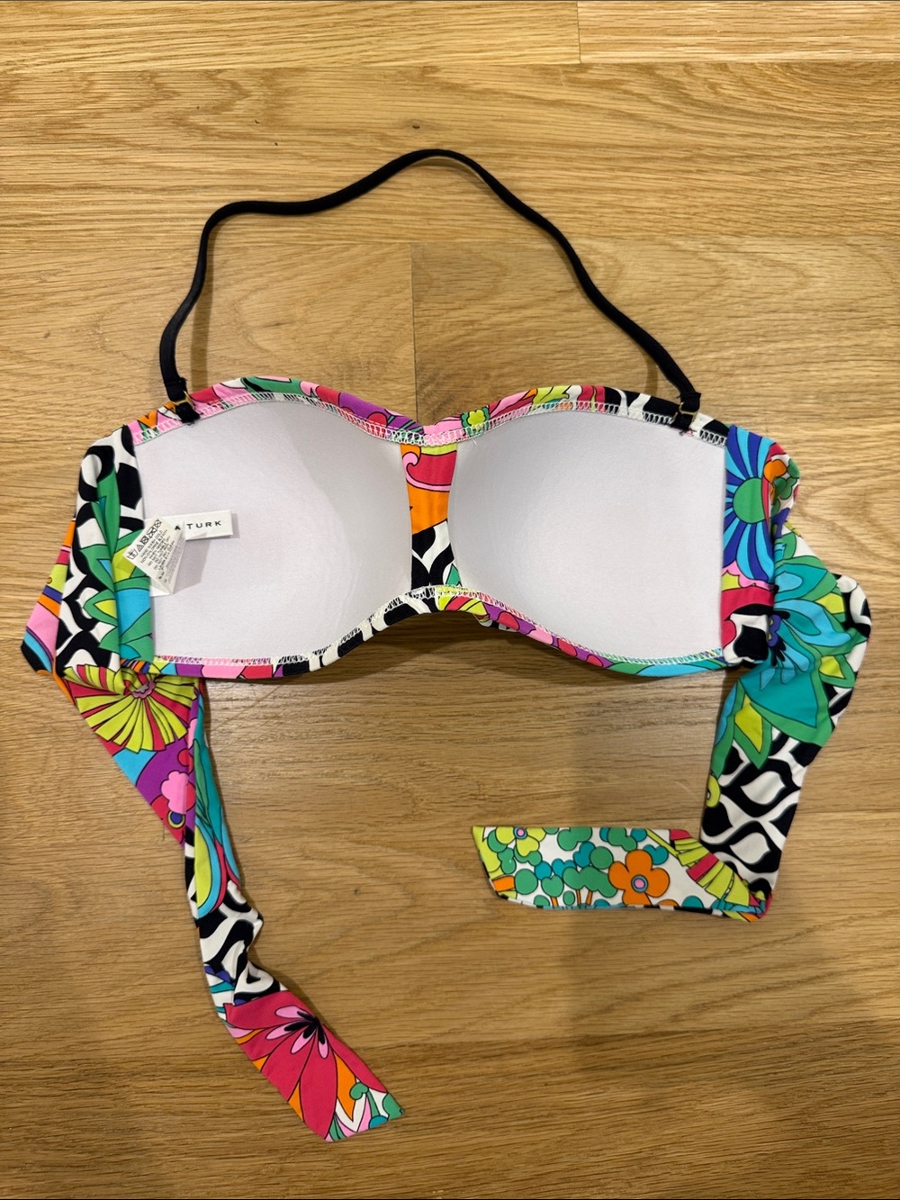 Colorful Patterned Bandeau Bikini Tops only - Set of 2 - Picture 5 of 5